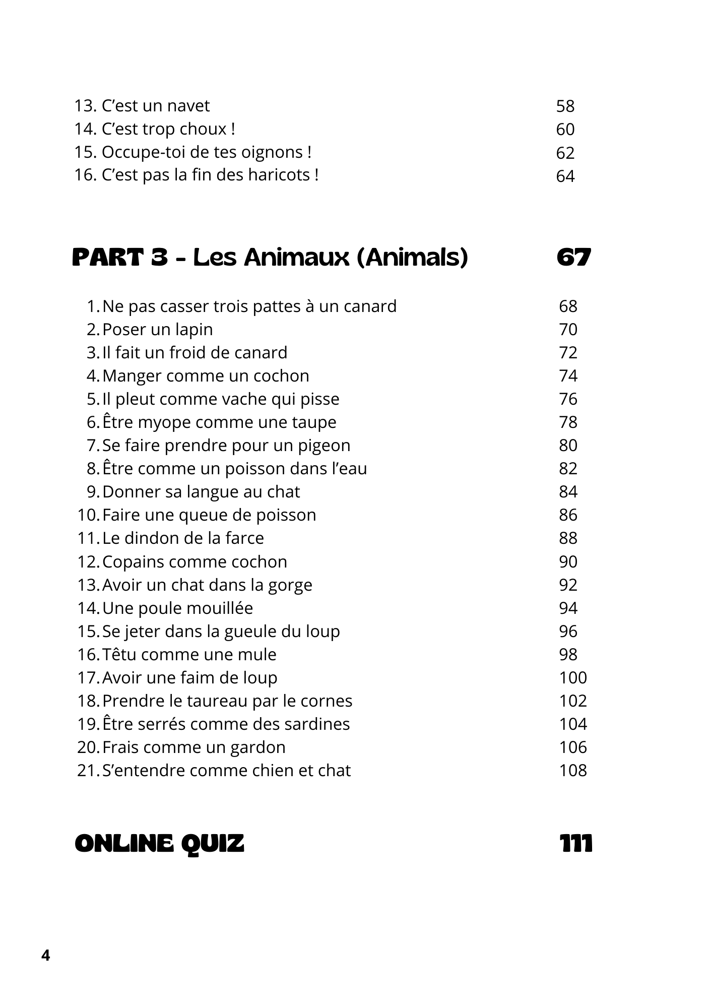 Table of Contents Page 2